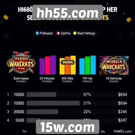 Estatísticas de jogos populares no hh55.com